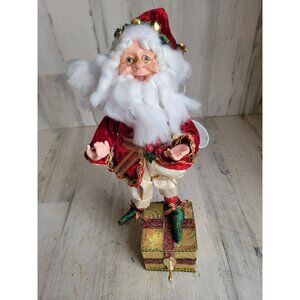 Nicholas collection elf‎ series Santa Claus present stocking holder Xmas home